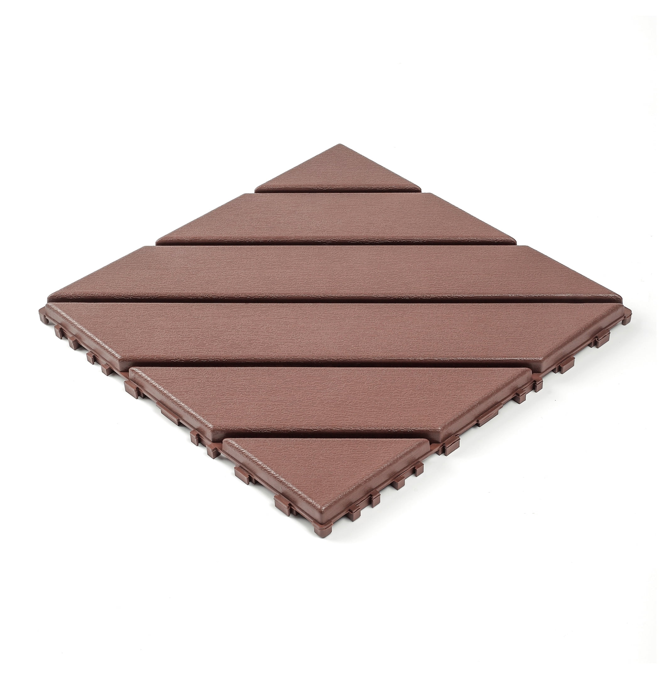 Decking Tiles Interlocking 12x12, 44 Pack Waterproof Wood Plastic ...