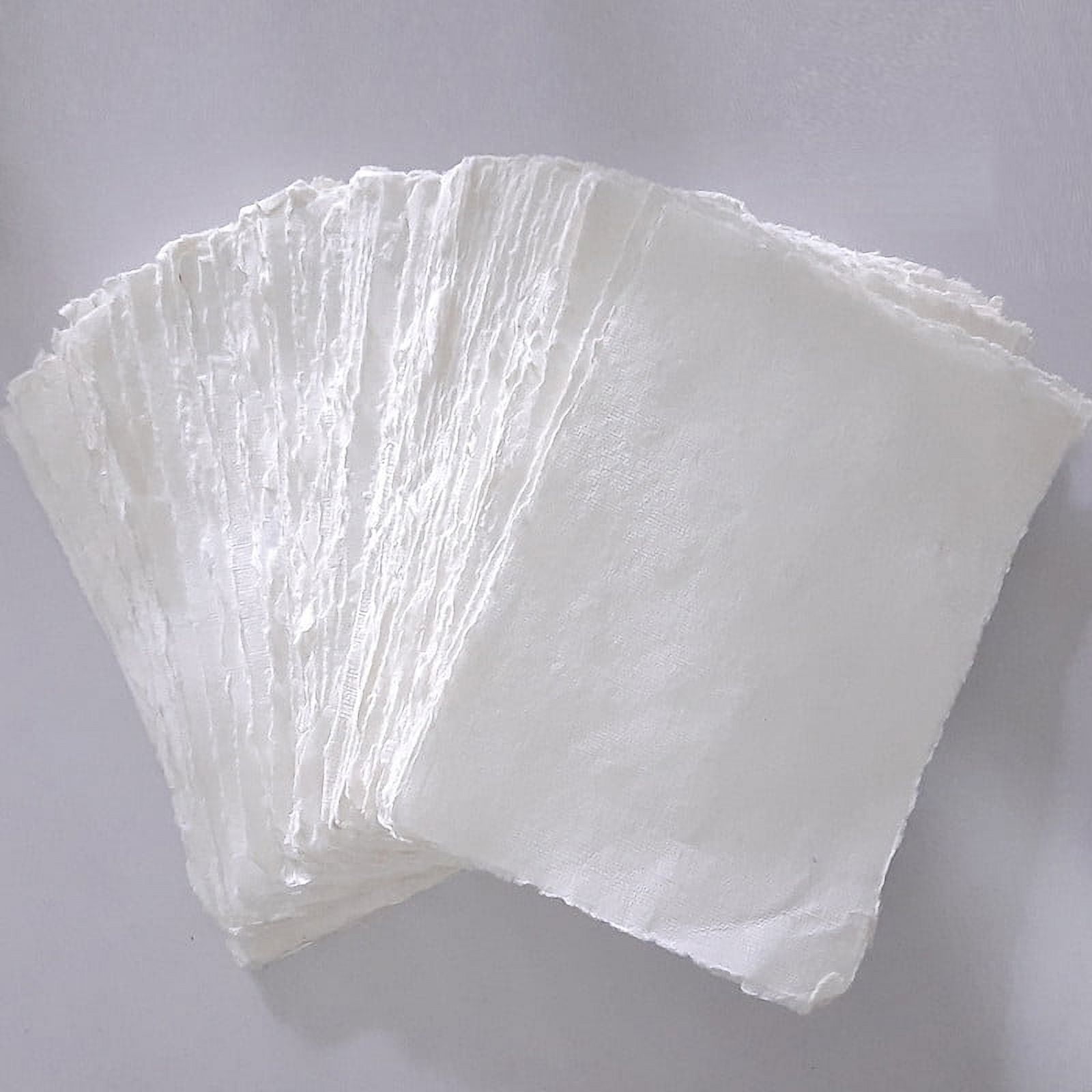 White Deckle-edge Cotton Rag Paper, Sizes Available: 5x7, 4x6, A5, A4, A3  Wedding Invites, Stationery Paper, Handmade Paper 