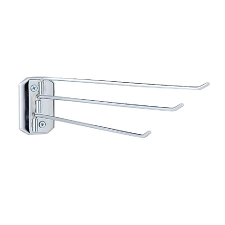 Decko Products Swing Arm Kitchen Towel Rack - Chrome Finish, 3 Bars, Wall Mount