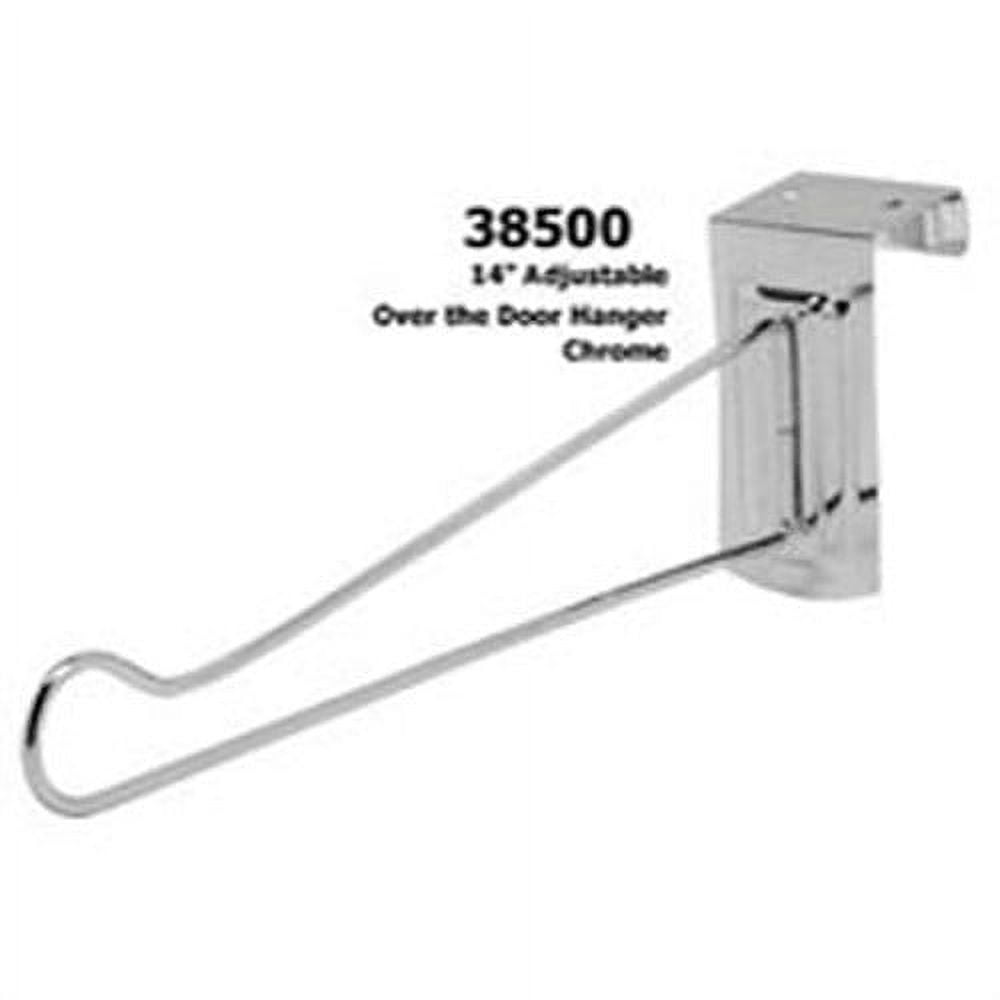 14-Inch Chrome Over the Door Adjustable Hanger