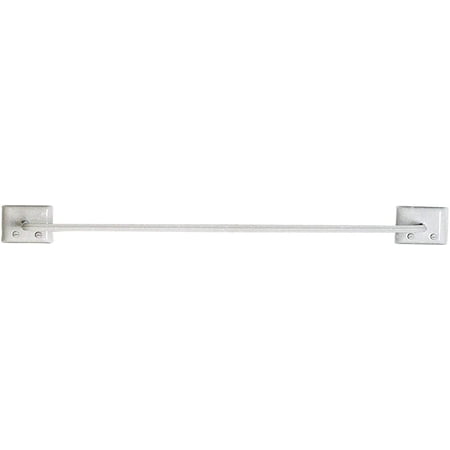 Decko Products Towel Bar 48110 Straight Wall Mount - White - 18 Inch