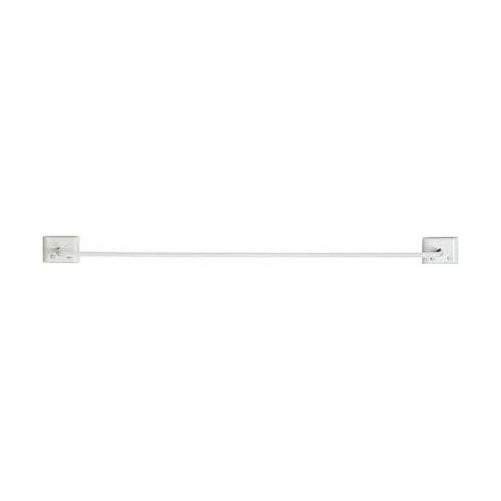 DECKO White Towel Bar 24 in. L Metal