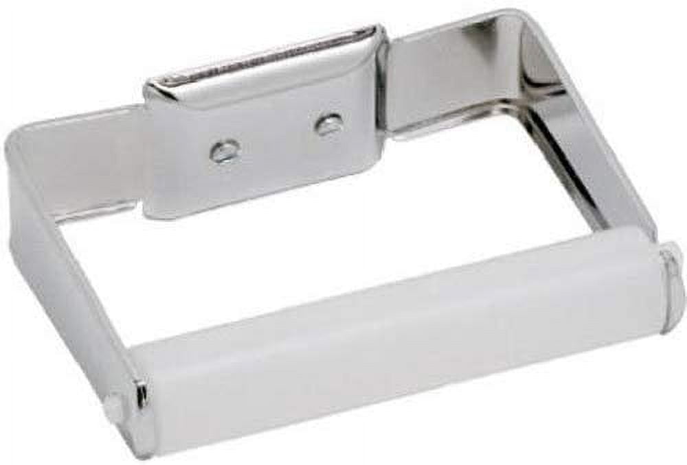 Chrome Wall Mounted Toilet Paper Holder with Plastic Roller