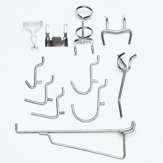 Decko DK41008 37 Piece Assorted Powder Coated Alloy Steel Peg Hooks