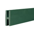 thumbnail image 1 of Deckorators 0.74 in. W X 8 ft. L Dark Green Plastic H-Channel, 1 of 1