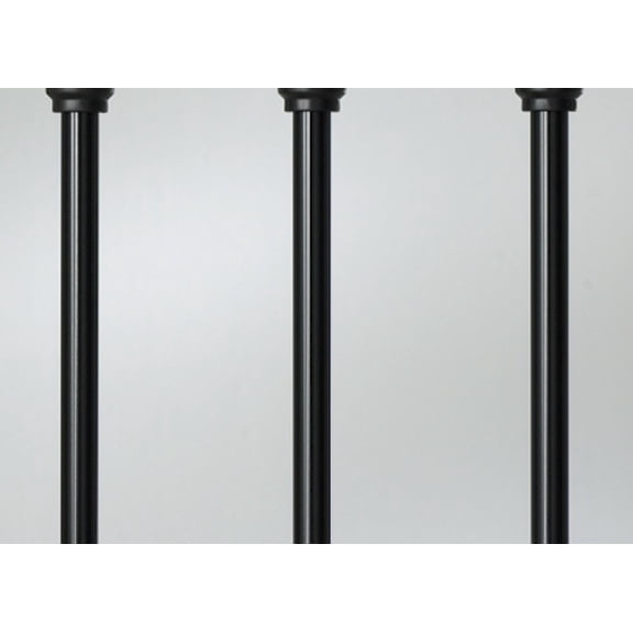 Deckorators 36" Classic Round Aluminum Deck Balusters 10 pack - Black
