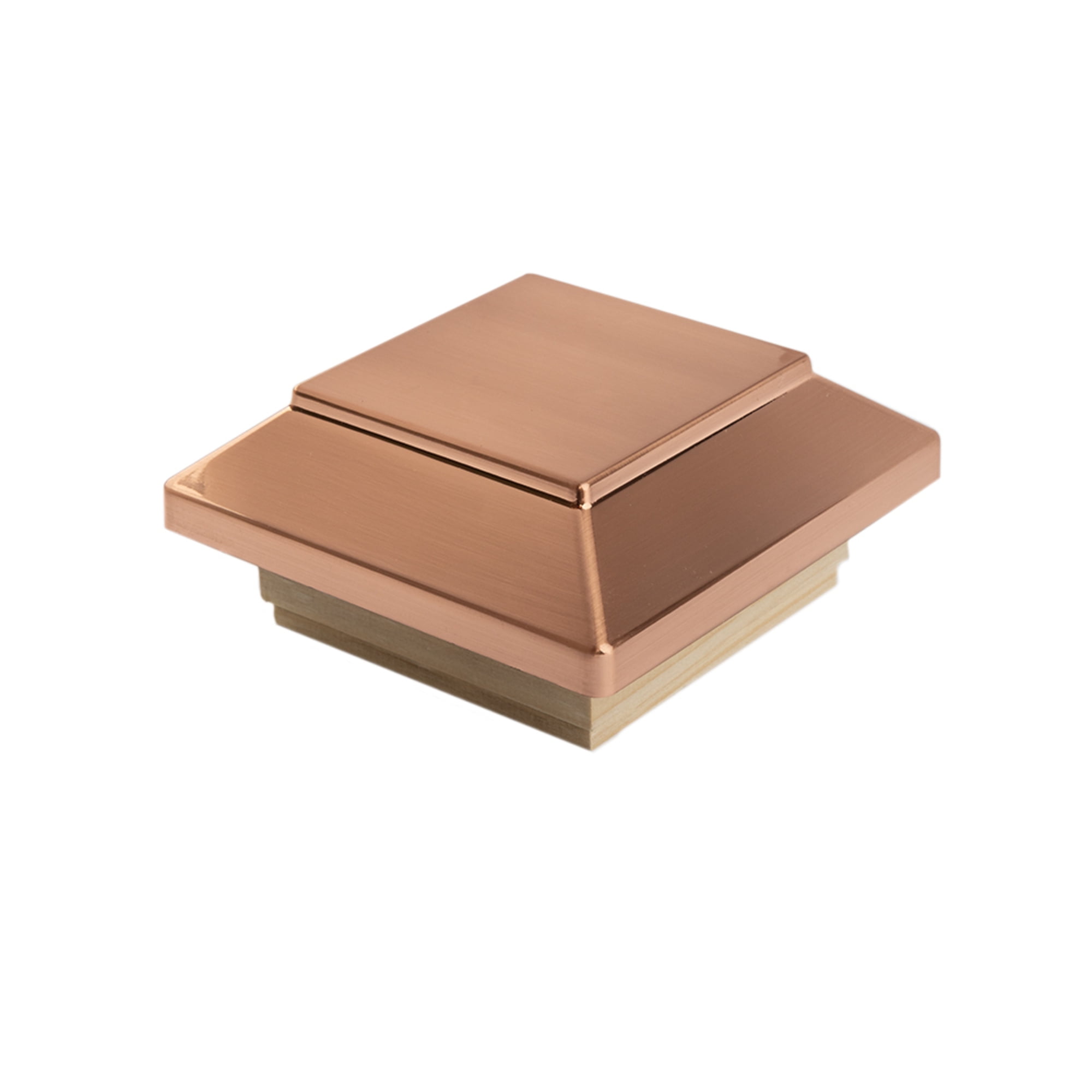 Victoria Copper Plateau Cedar Post Cap for 4x4 Posts