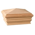 thumbnail image 1 of Deckorators Newport Pyramid Decking Cap - Cedar, Unfinished - 4" x 4", 1 of 1