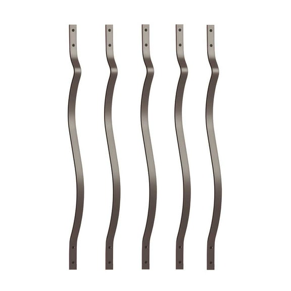 Deckorators Baroque Aluminum Balusters 5-pack, 32.25 in. Bronze
