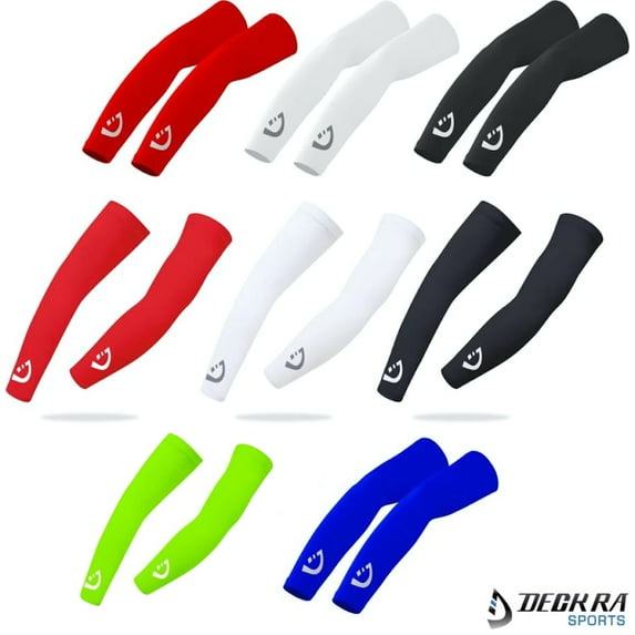 Deckra Arm Sleeves UV Protection Breathable Stretchy Armwarmers Cycling Running Driving Basketball Soccer Sleeves