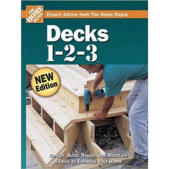 Pre-Owned Decks 1-2-3 by The Home Depot Hardcover English