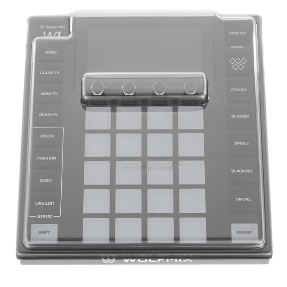 Decksaver DS-PC-WOLFMIXW1 Polycarbonate Cover for Wolfmix W1 & ADJ WMX1 - Clear