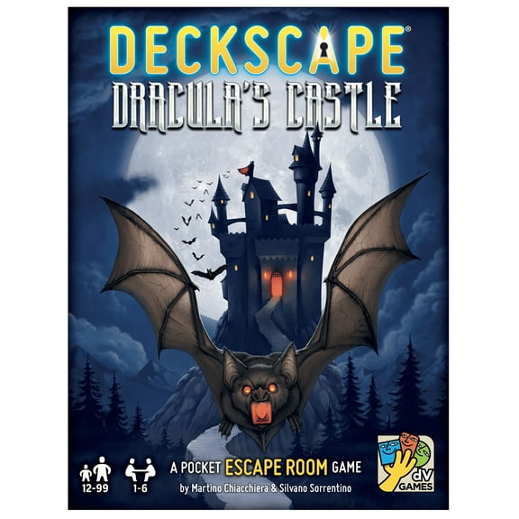 Deckscape: Dracula's Castle - Escape Room Card Game, DV Games, Ages 12+, 1-6 Players, 60 Min