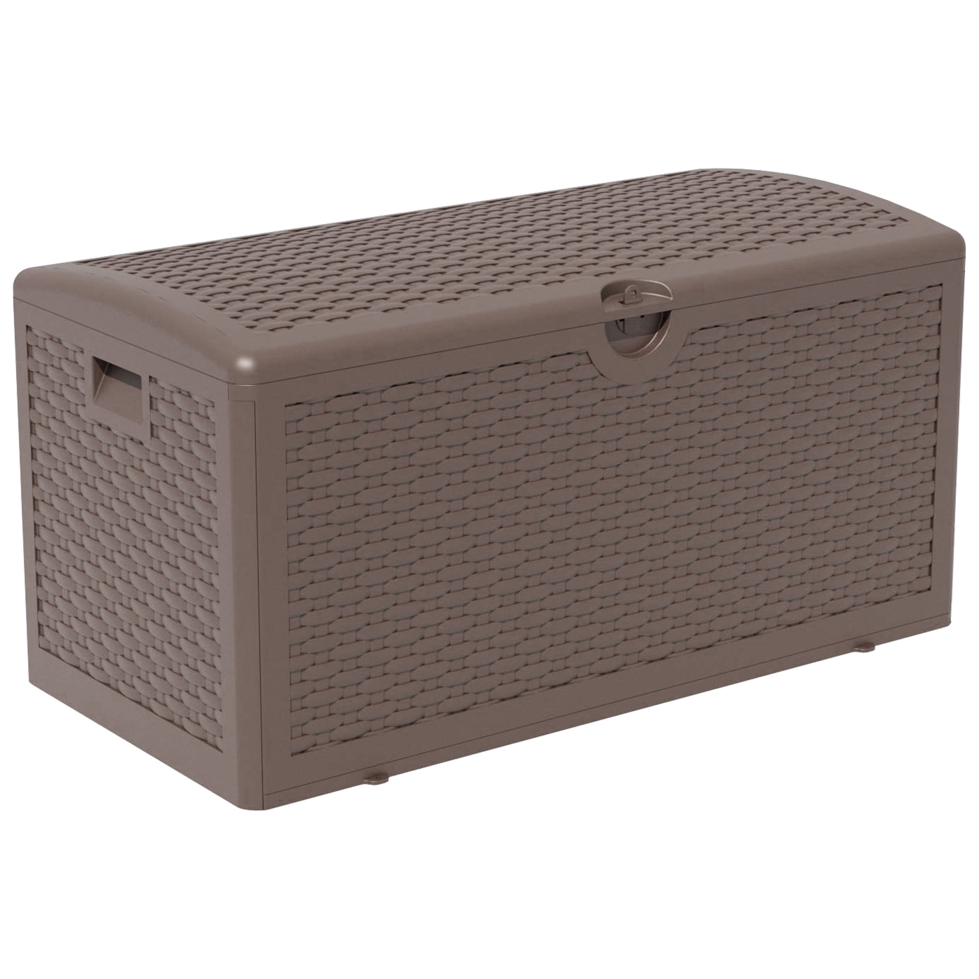 Decksplore 80 Gallon Lockable Resin Deck Box, Waterproof & UV-Resistant ...