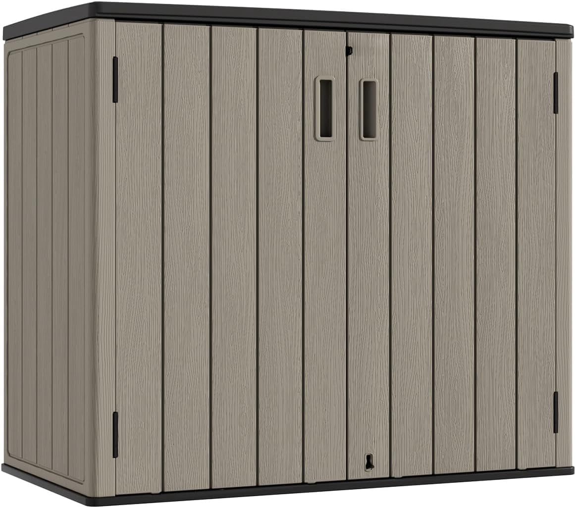 PATIOEASY Outdoor Horizontal Storage Sheds,37 Cu.ft Outdoor