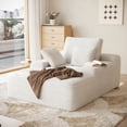 thumbnail image 1 of Decksplore Oversized Corduroy Chaise Lounge Chair Indoor, No Assembly Lazy Sofa, Beige, 1 of 7