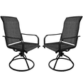 thumbnail image 1 of Decksplore Patio Swivel Chairs Set of 2, Outdoor High Back Dining Chairs with All Weather Textilene Fabric, Grey, 1 of 7