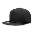 thumbnail image 1 of Decky 1041 5 Panel High Profile Structured Cotton Blend Snapback-Black, 1 of 4