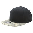 thumbnail image 1 of Decky 1047 6 Panel High Profile Structured Camo Snapback Hat-ACU/Black/Black, 1 of 6