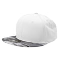 thumbnail image 1 of Decky 1047 6 Panel High Profile Structured Camo Snapback Hat-URB/White/White, 1 of 6