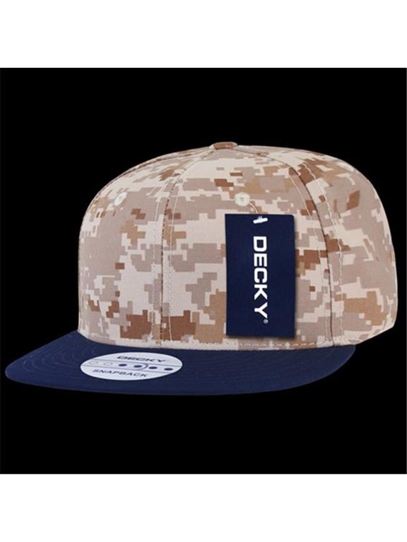 1047-NVYDD Digital Camo Snapbacks, Navy & Desert