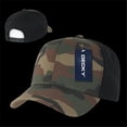 thumbnail image 1 of Decky 1048-WWB Cotton Curve Bill Snapbacks, Woodland & Woodland Black, 1 of 3