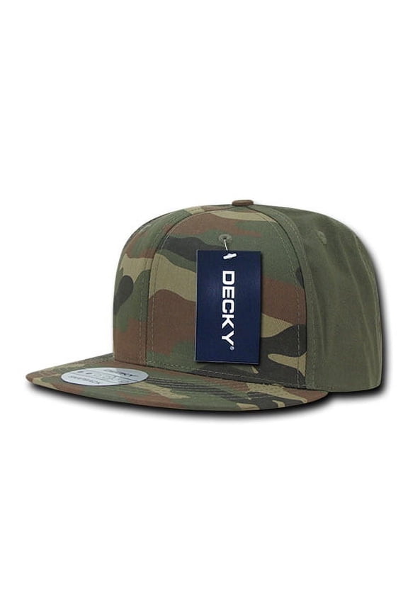 Camo Cotton Snapbacks, Wdl/Wdl/Olv