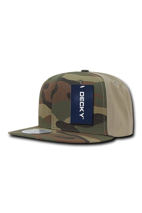 Camo Cotton Snapbacks, Wdl/Wdl/Kha