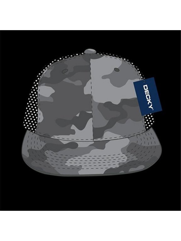 1055 Camo FLAT Bill Trucker Caps-URB/URB/Blk