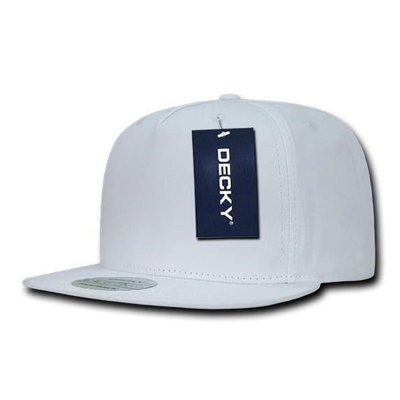 High Prof 5Panel Cot Snapback, White