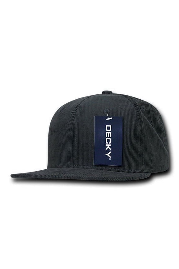 1076 Corduroy Snapbacks, Charcoal