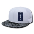 thumbnail image 1 of Decky 1083 6 Panel High Profile Structured Bandanna Bill Trucker Hat-White/Black, 1 of 4