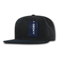 thumbnail image 1 of Decky 1087 6 Panel High Profile Structured Melton Snapback Hat-Charcoal/Navy, 1 of 6