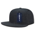 thumbnail image 1 of Decky 1094 6 Panel High Profile Structured Denim Snapback-Black, 1 of 6