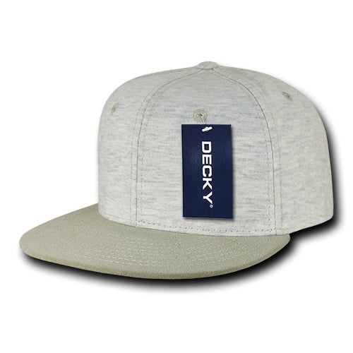 Decky 1131 6 Panel High Profile Structured Jersey Knit Snapback-Cream