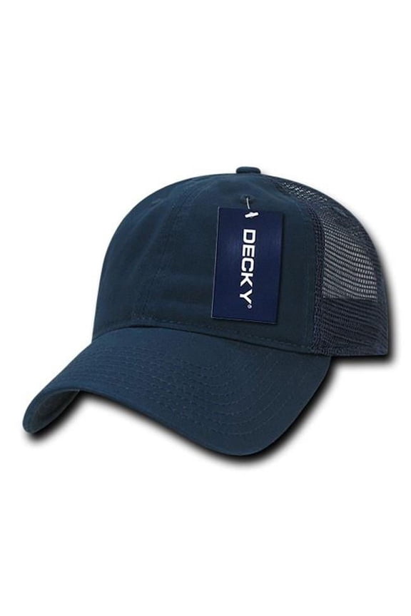 120-BLK Relaxed Trucker Caps, Black