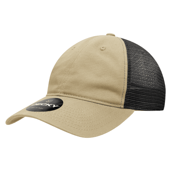 Relaxed Trucker Caps, Khaki/Black
