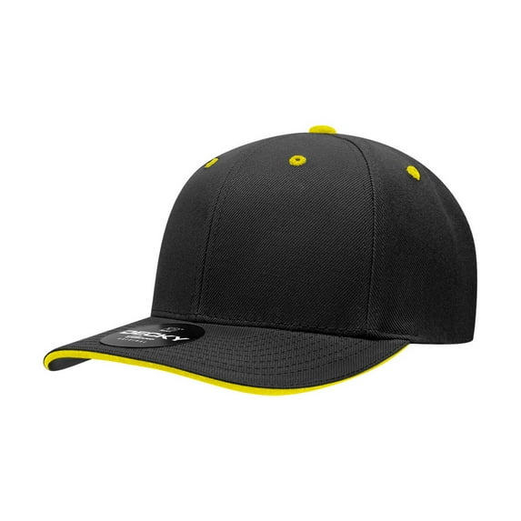 Decky 2003 6 Panel Mid Profile Structured Sandwich Bill Cap-Black/Gold