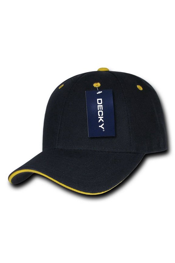 2003 Sandwich Visor Baseball Caps, Nvy/Gold