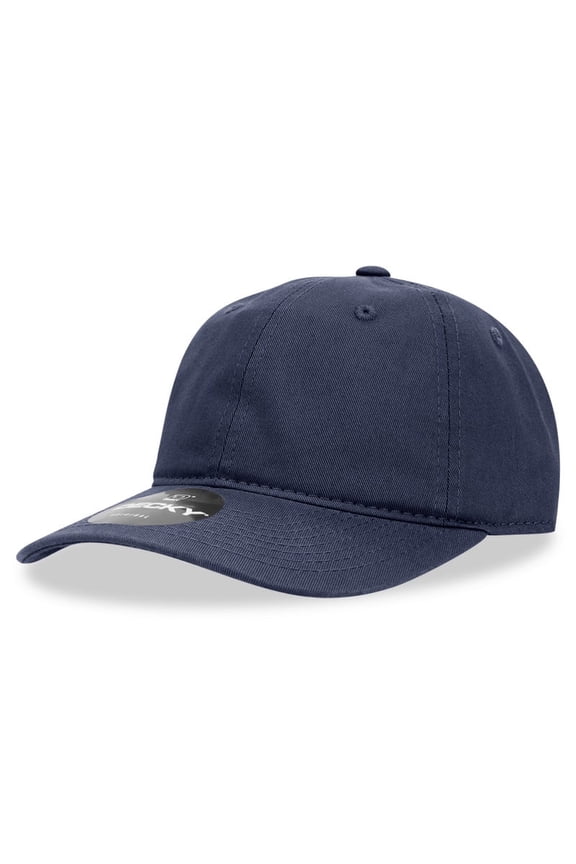 205 6 Panel Low Profile Relaxed Cotton Dad Hat-Navy