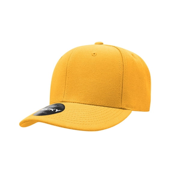 Decky 206 6 Panel Low Profile Structured Acrylic/Polyester Cap-Gold