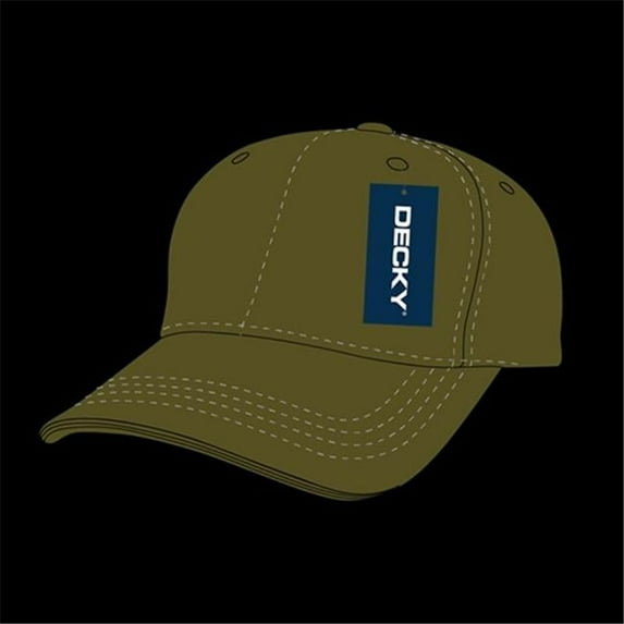 Decky 209 Low Crown Cotton Baseball Caps-Olive