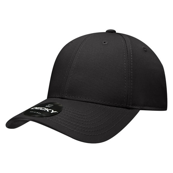 Decky 209 6 Panel Low Profile Structured Cotton Cap-Black