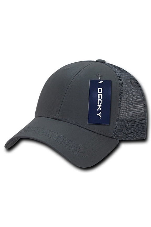 214 Low Crown Mesh Golf Cap, Charcoal/Charcoa