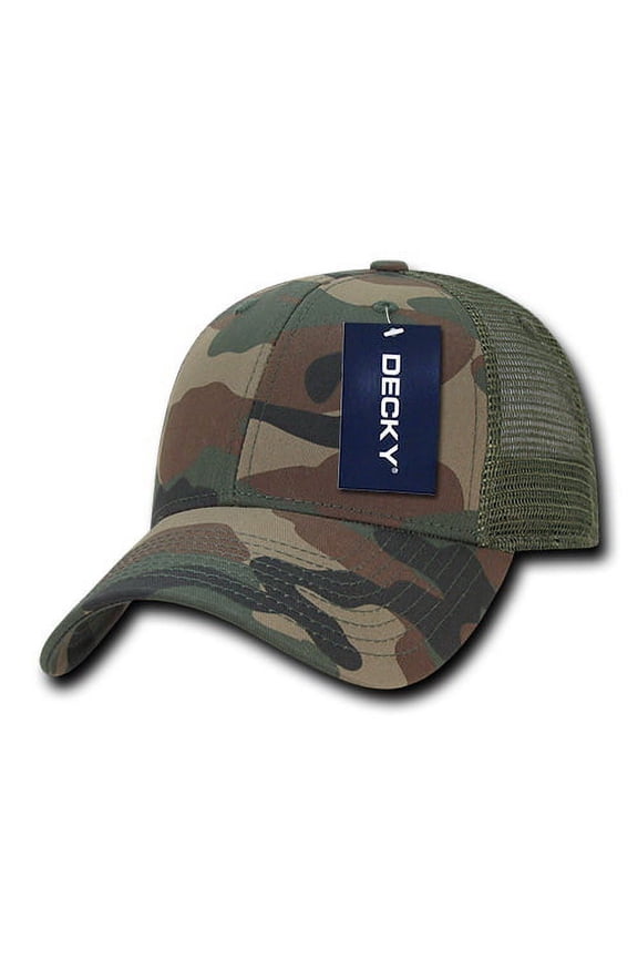 218 Structured Camo Trucker Caps, WDL