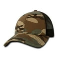 thumbnail image 1 of Decky 218 6 Panel Low Profile Structured Camo Trucker Hat-Woodland/Black, 1 of 4
