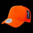 thumbnail image 1 of Solid Color Neon Trucker Caps, Orange, 1 of 2