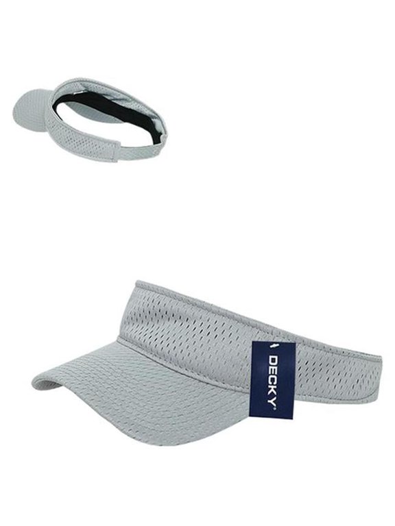 3014-GRY 3 Panel Mesh Jersey Curved Visor - Gray