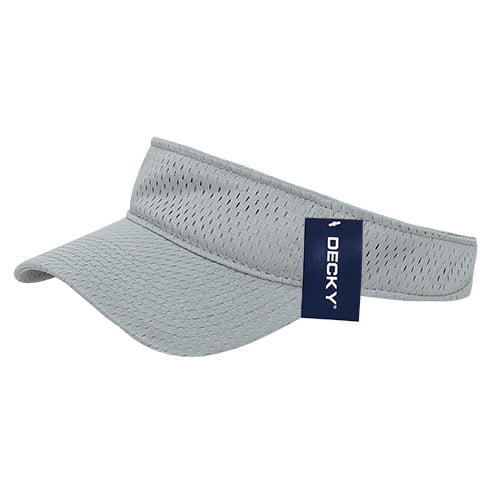 Decky 3014 Mesh Jersey Visor Hat-Grey