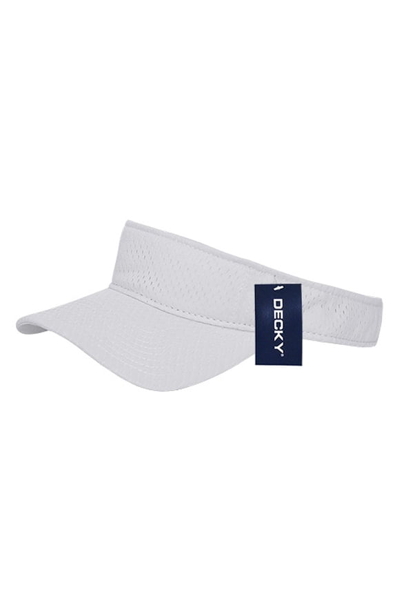 3014 Mesh Jersey Visors, White